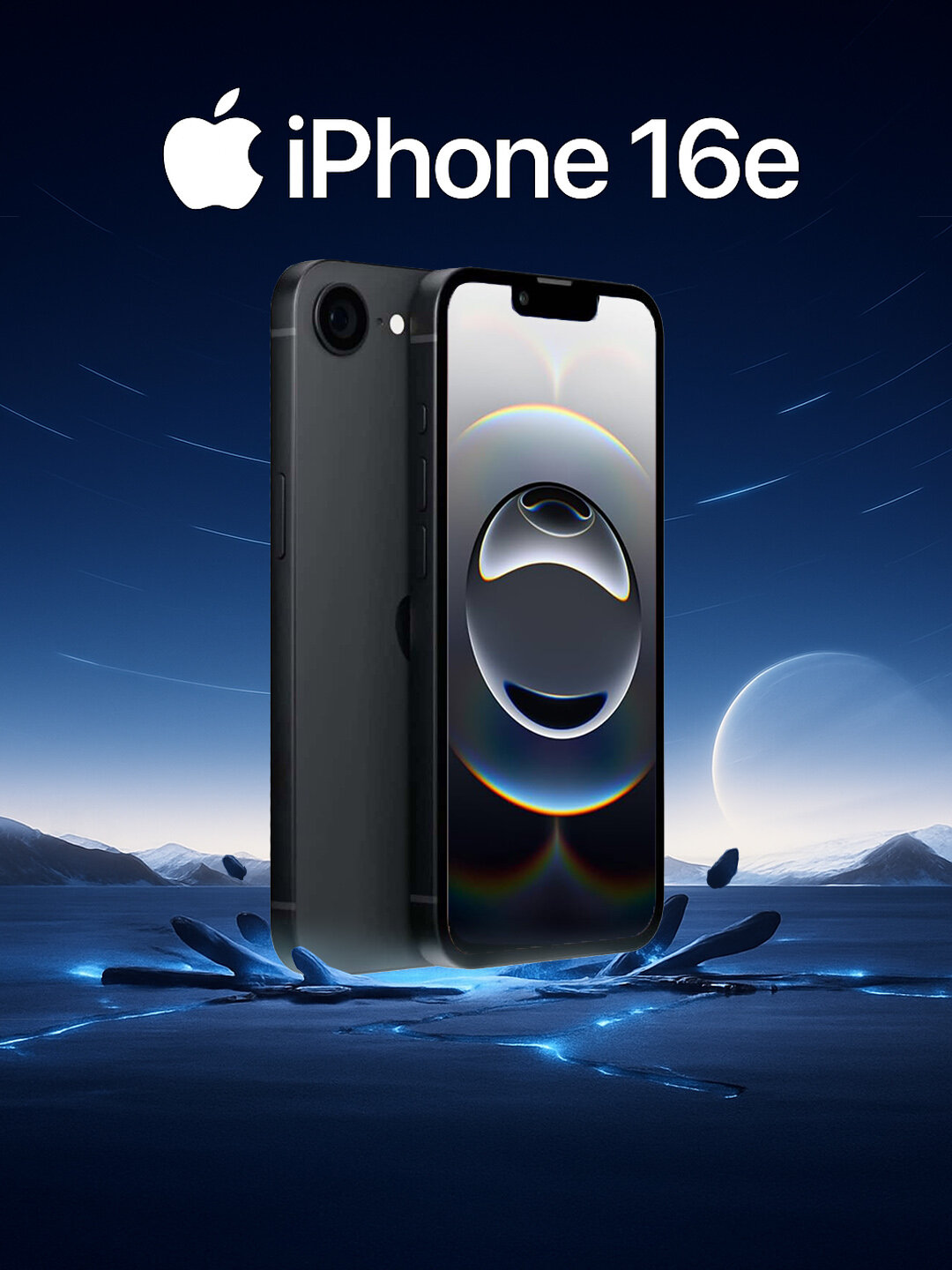 Apple iPhone 16e Black 128GB — Новое поколение, высокая скорость и идеальная камера