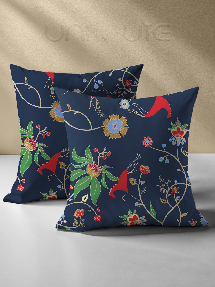 Комплект наволочек Uniqcute 70х70 см 2 шт Поплин хлопок 100% Цветы Дрёма