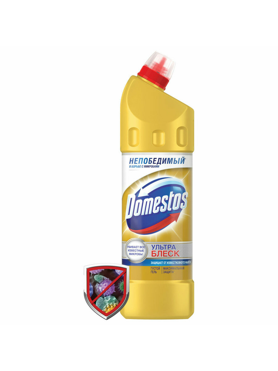 Средство для уборки туалета 1 л, DOMESTOS (Доместос) "Ультра Блеск", гель