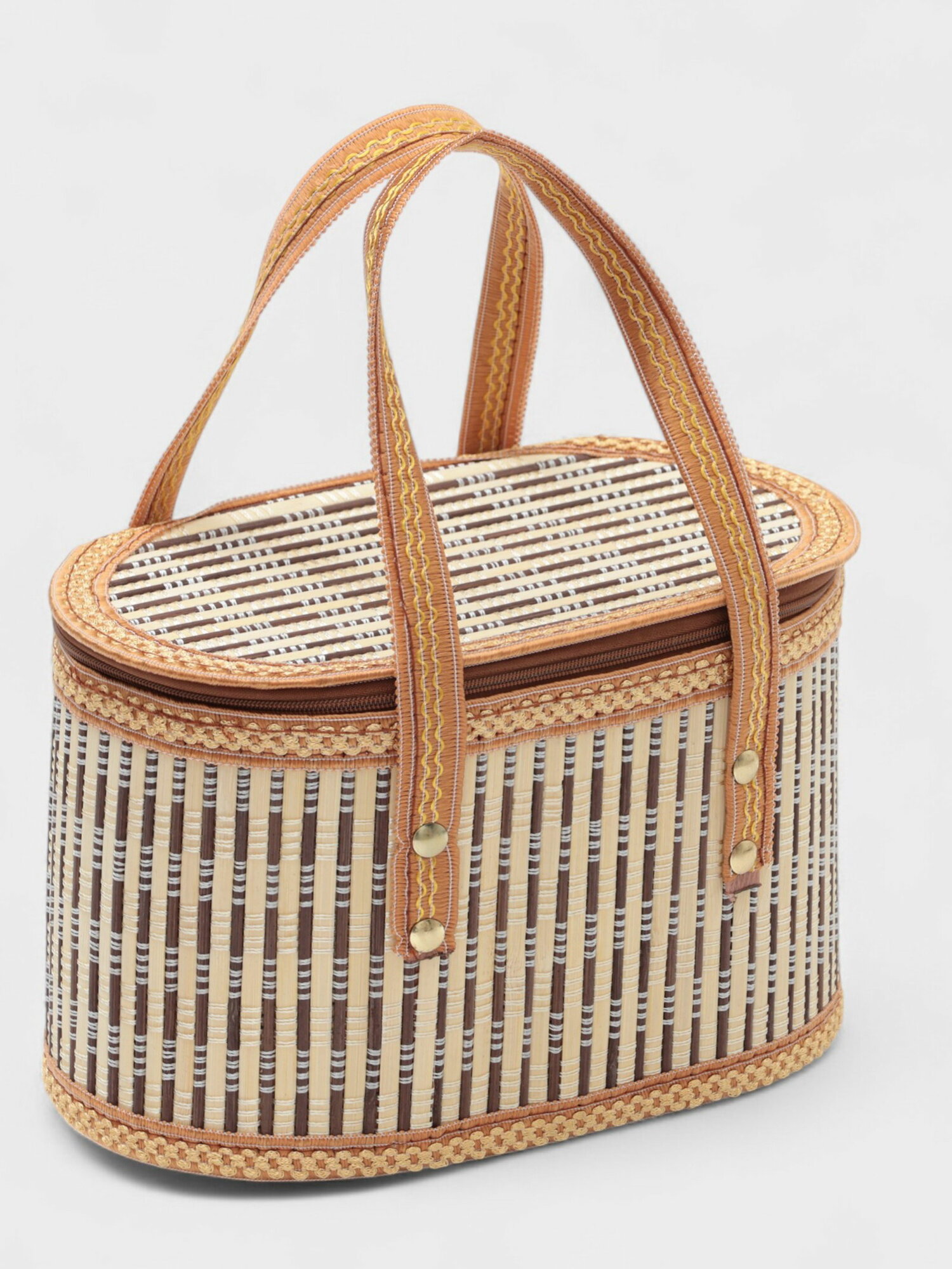 Корзина для хранения Nature 24x14.5x14.5 см бамбук цвет: коричневый