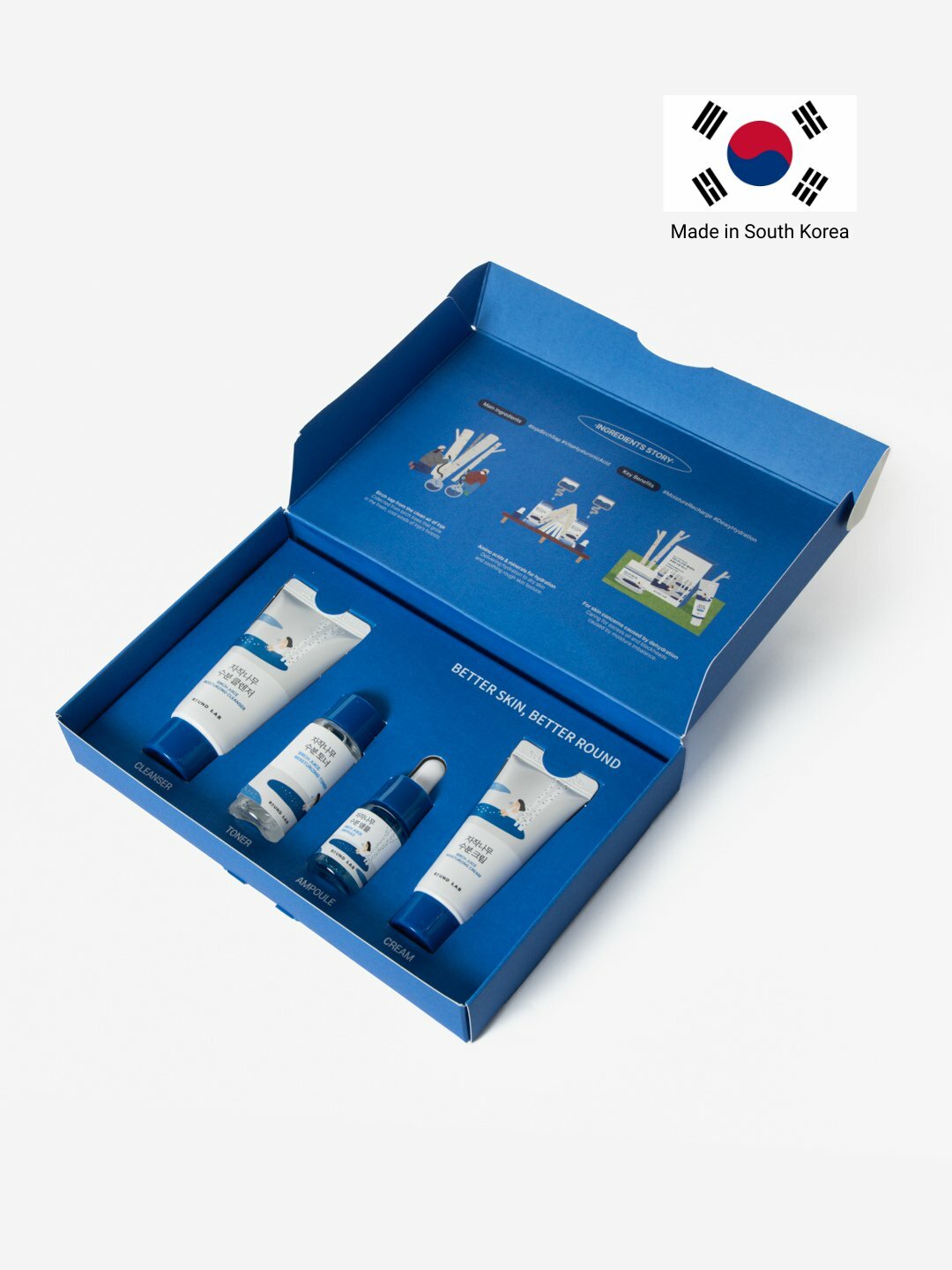 Набор миниатюр средств для лица с берёзовым соком Round Lab Birch Juice Trial Kit — фото 1