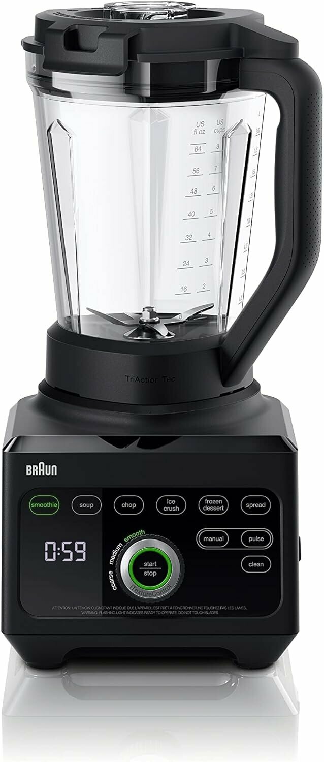 Стационарный блендер Braun TriForce Power Blender JB9040BK черный