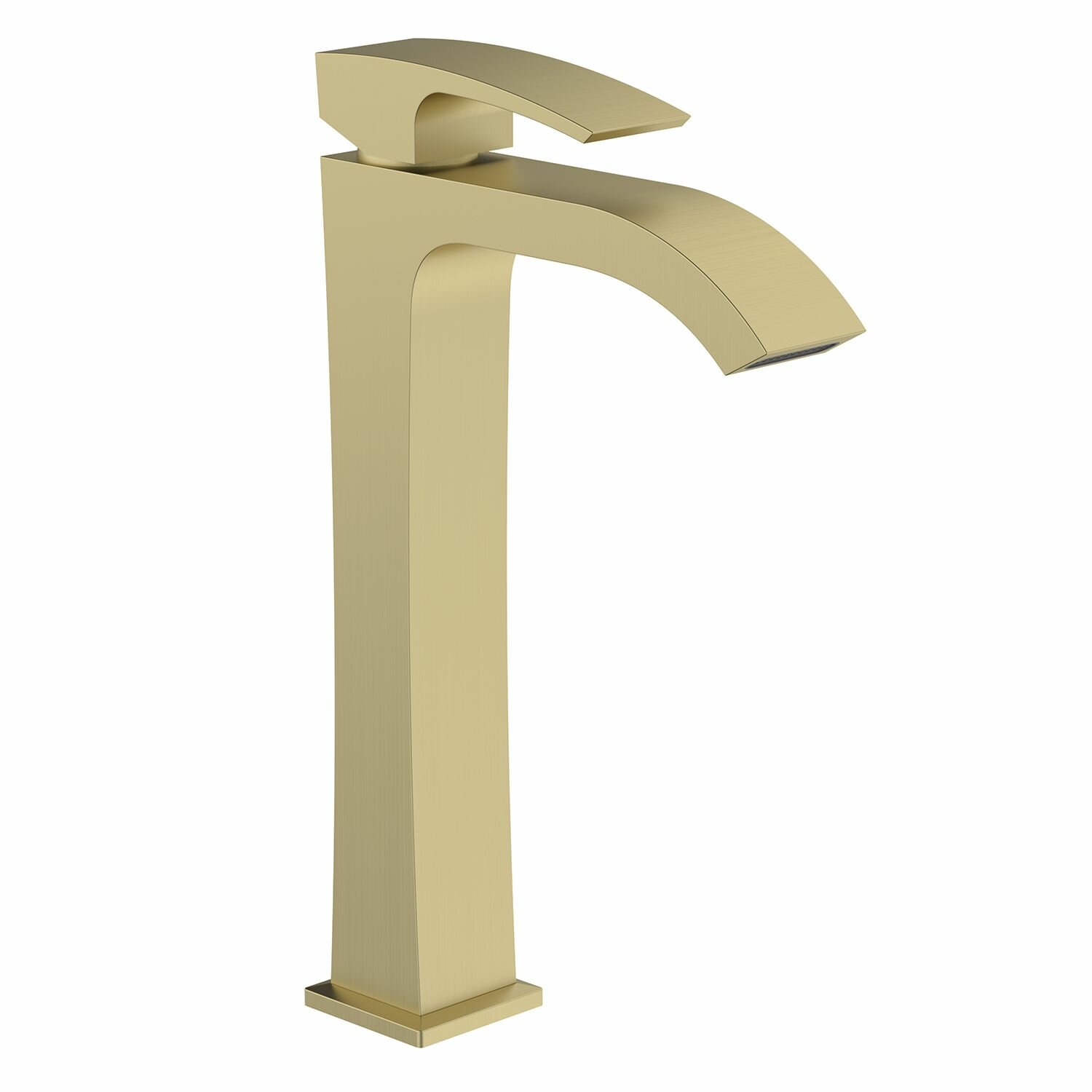 Смеситель для раковины высокий Gappo G1YB00FJ7-AU23ZJ3 золотой сатин