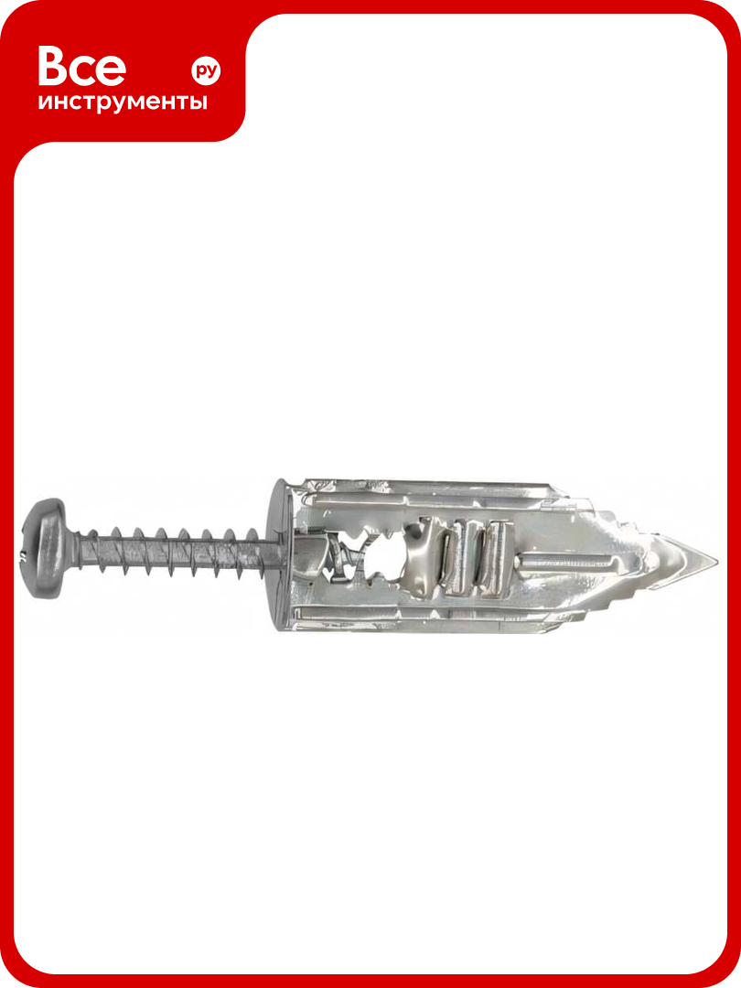 Анкер LEGS забивной для гипсокартона европартнер MULTI PRO оцинкованный W12хL30 мм с шурупом 4x25 мм 10 шт MPR 0386