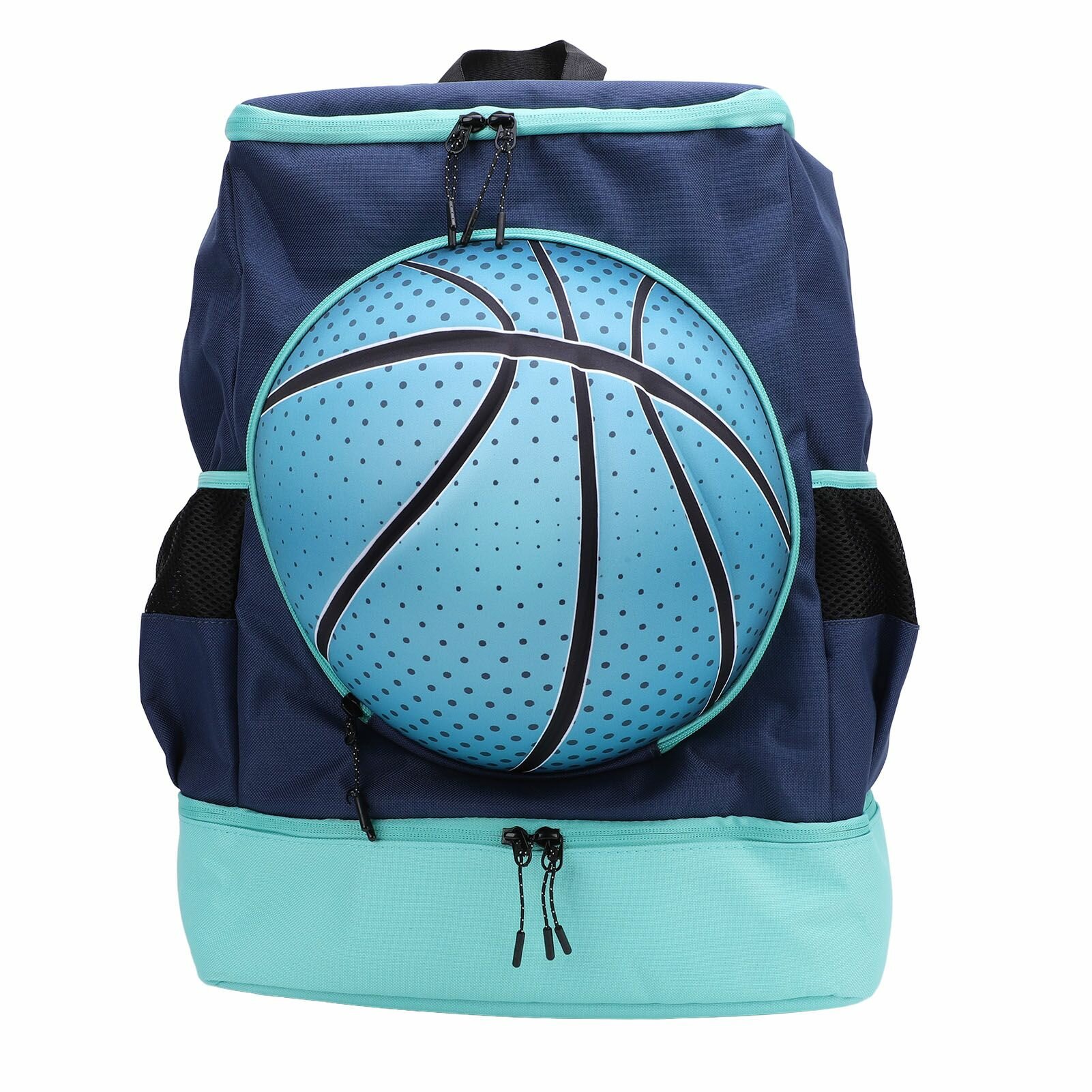 Баскетбольный рюкзак с отделением для обуви, дышащий футбольный рюкзак из ткани Оксфорд, спортивная сумка для волейбола на открытом воздухе, футбол, зеленый, синий, размер 4