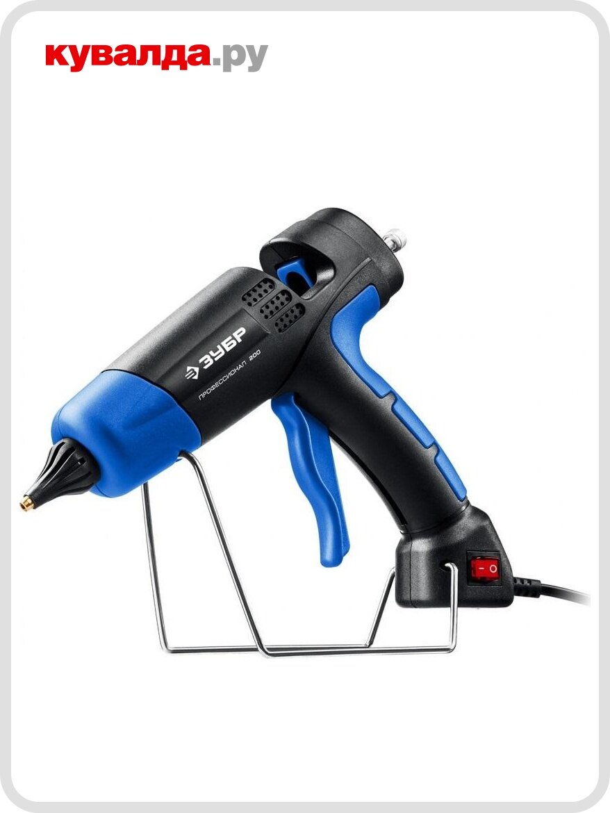 Пистолет термоклеевой сетевой ЗУБР Профессионал 200