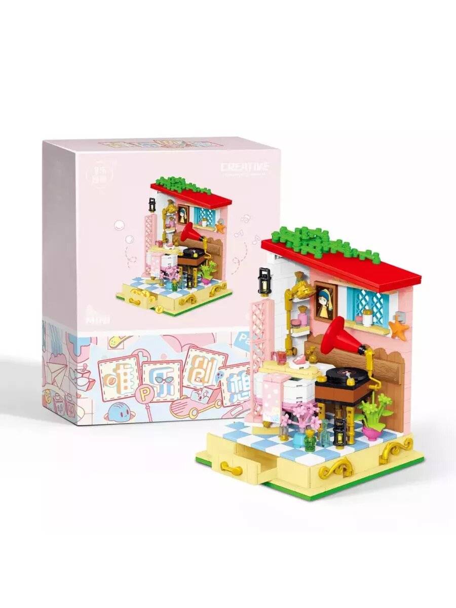 Конструктор RTOY WL2070 "Румбокс ванная комната", 550 деталей, миниблоки, ABS-пластик