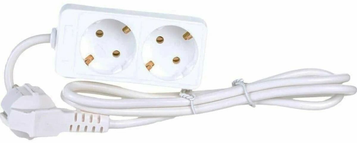 Удлинитель 2х1 5м с заземл  10А IP20 2 2кВт ПВС Союз 481S 9201