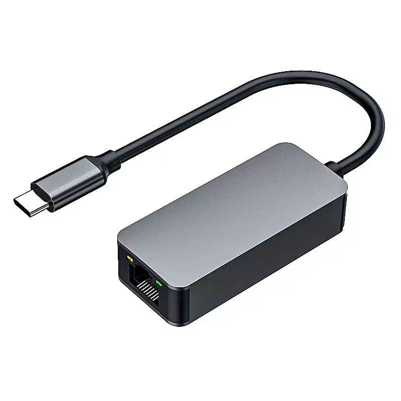 Адаптер Type-C к разъему Ethernet с автонастройкой 10/100/1000/2500 Мбит/с для ноутбука и Nintendo Switch