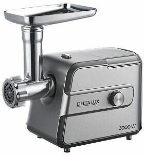 Мясорубка электрическая с насадками LUX DE-603M серый