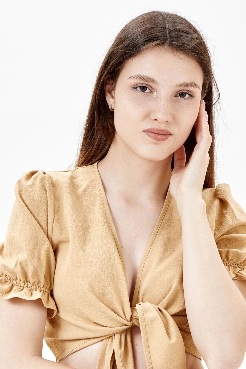 Блуза Selfie, размер L, охра — фото 1