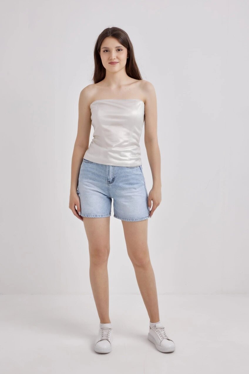 Топ Selfie, размер M, бежевый — фото 1