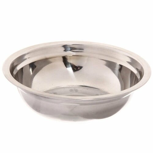 Миска металлическая походная 500мл, нержавеющая сталь, 17х4,5 см