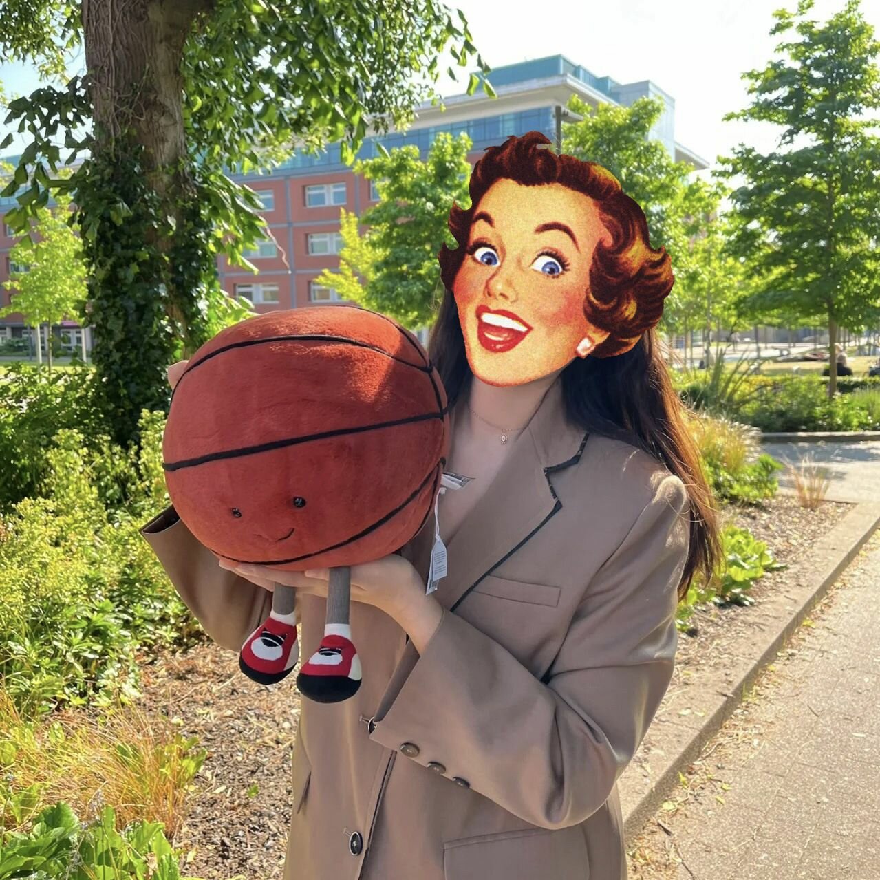 Мягкие Игрушки Xiaomi Мягкая игрушка Баскетбольный ребенок 25cm-Праздничные подарки