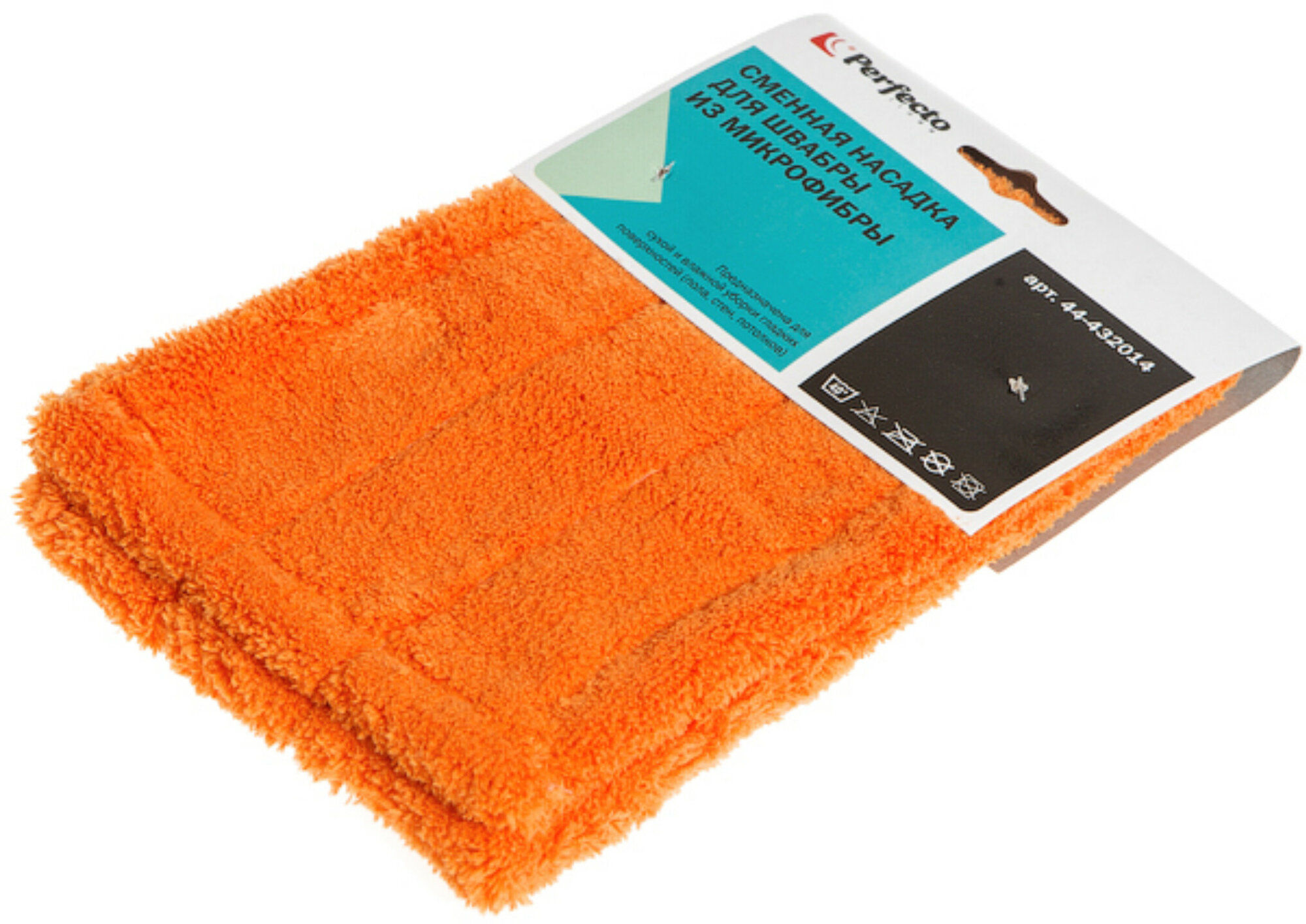 Сменная насадка PERFECTO LINEA для швабры из микрофибры оранжевая 44-432014