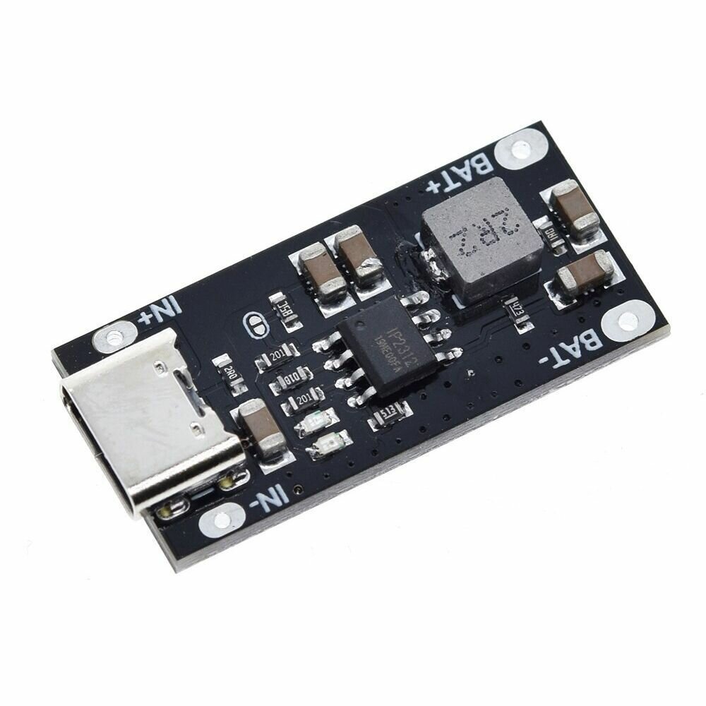 Модуль быстрой зарядки Li-ion аккумуляторов на IP2312, CC/CV, разъём Type-C