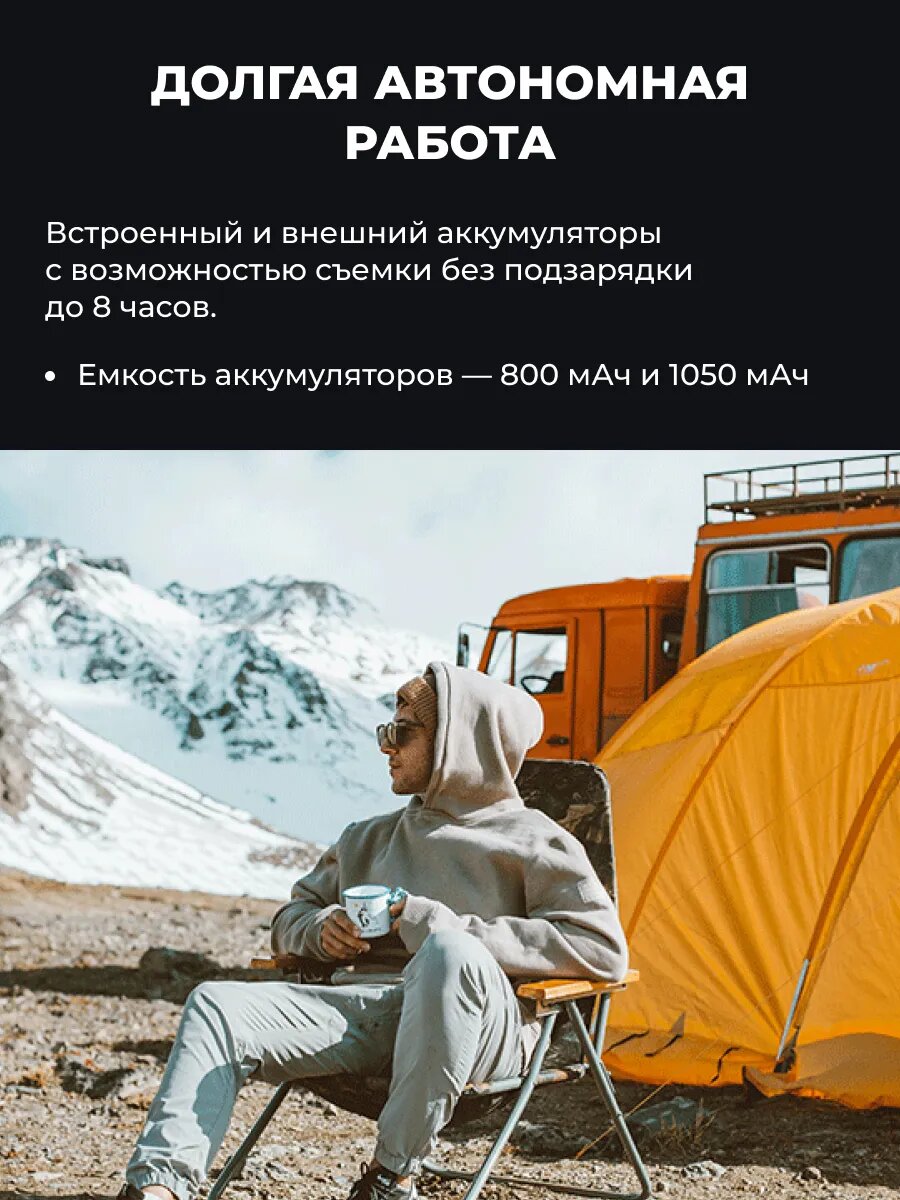 Экшн-Камеры Xiaomi Экшн-камера SJ20 Action camera SJCAM Dual Lens, 20Мп, 3840 x 2160, 30к/с, черная