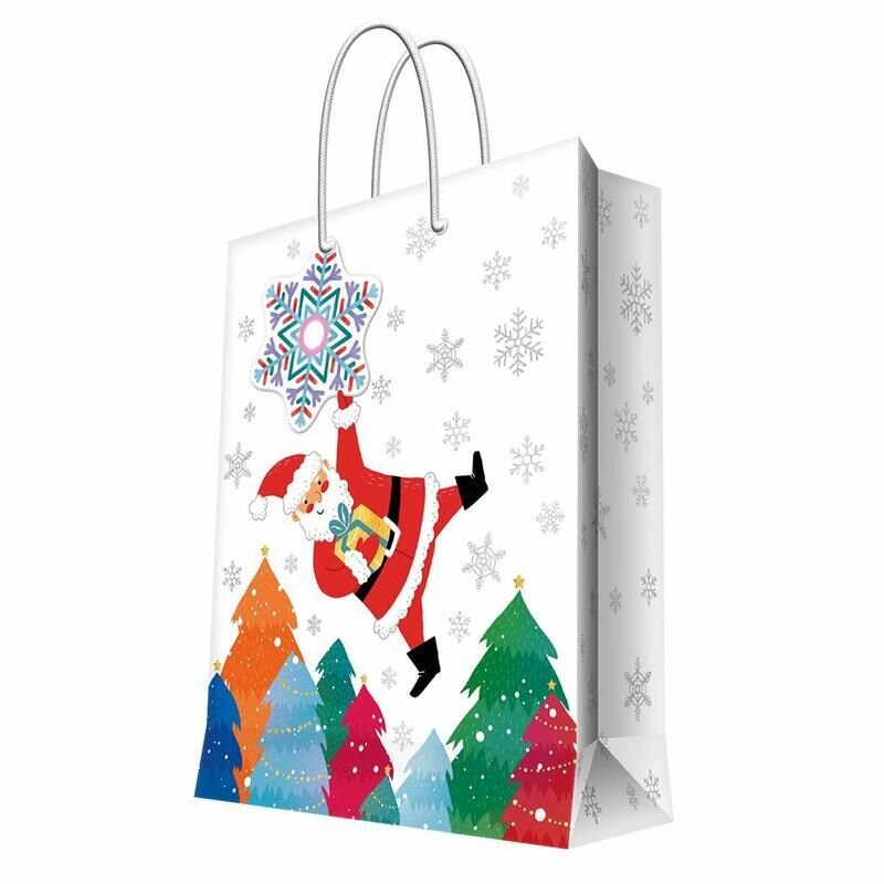 Пакет подарочный бумажный новогодний Magic Pack (17.8x22.9x9.8 см)