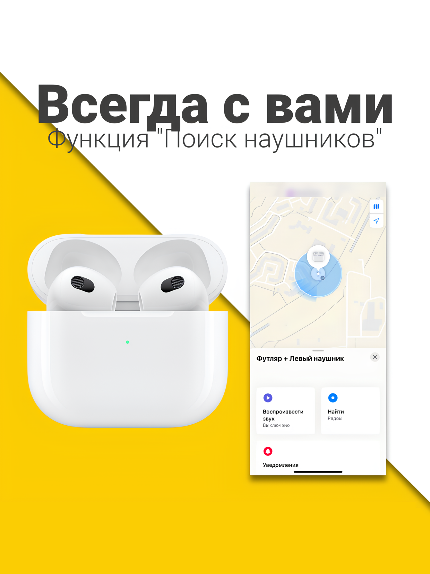 Наушники беспроводные Pods для iPhone, iOS/Android, анимация, Bluetooth 5.1, защита от пыли и влаги, белые — фото 1