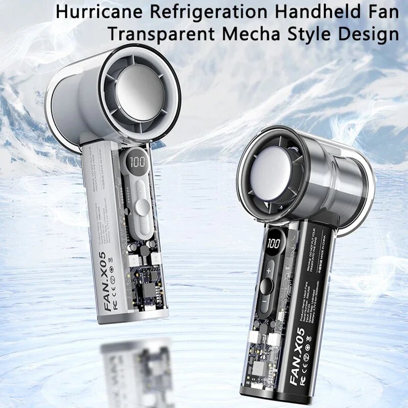 Изображение Xiaomi Transparent Mecha Style Мини-вентилятор, Black