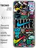 Чехол для Tecno Spark 30 Pro с принтом найк nike черный (Техно Сп...