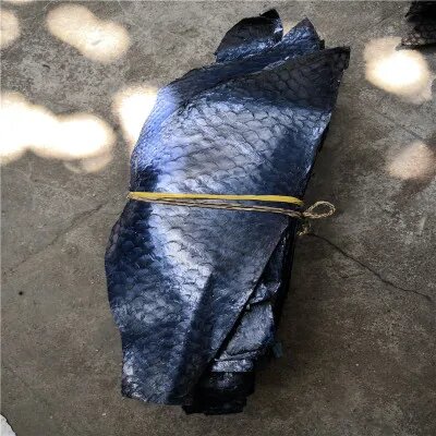 Рыбья кожа для рукоделия 25x10 см Темно-синий