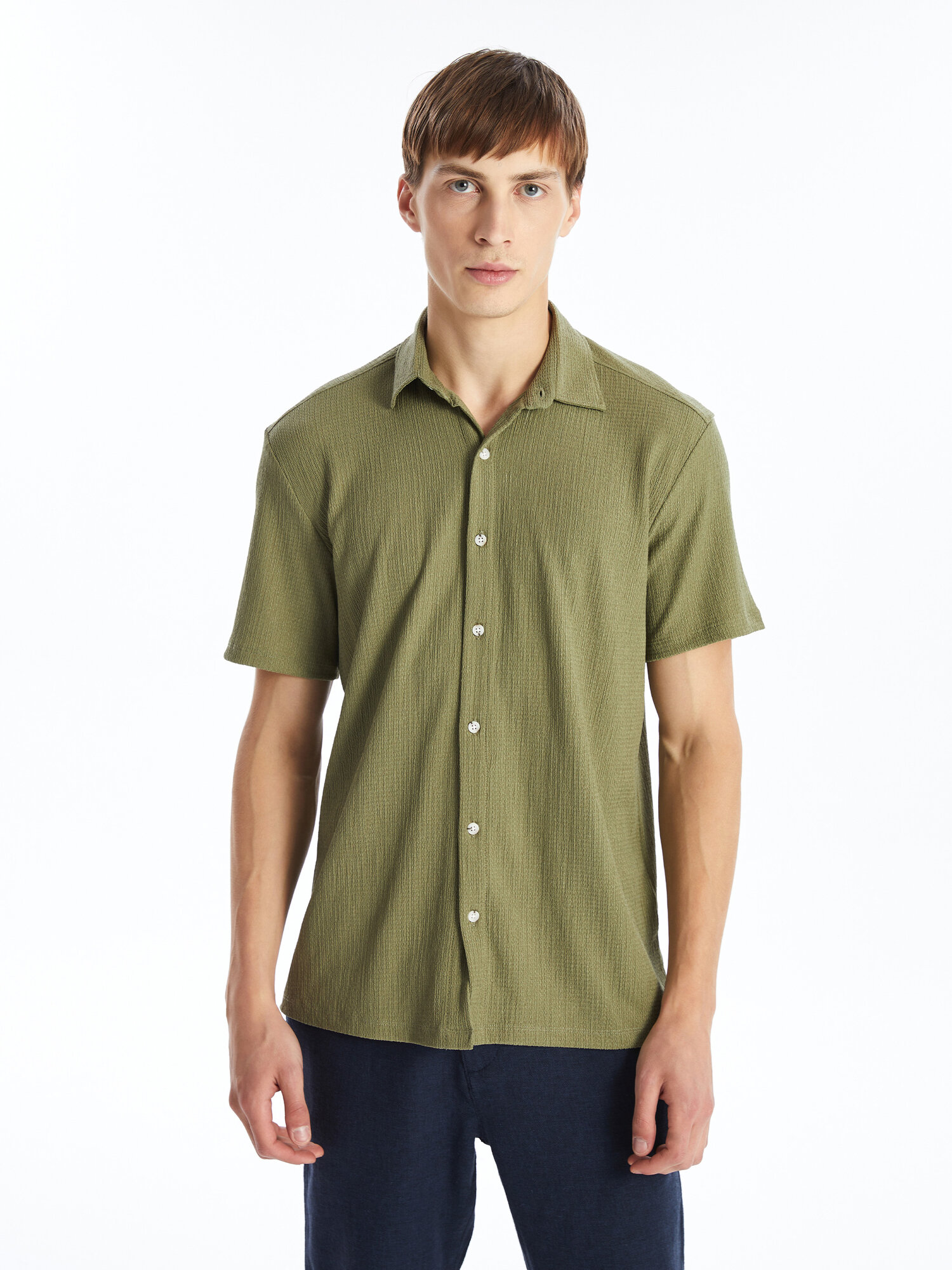 Рубашка LC Waikiki, размер M, olive green — фото 1