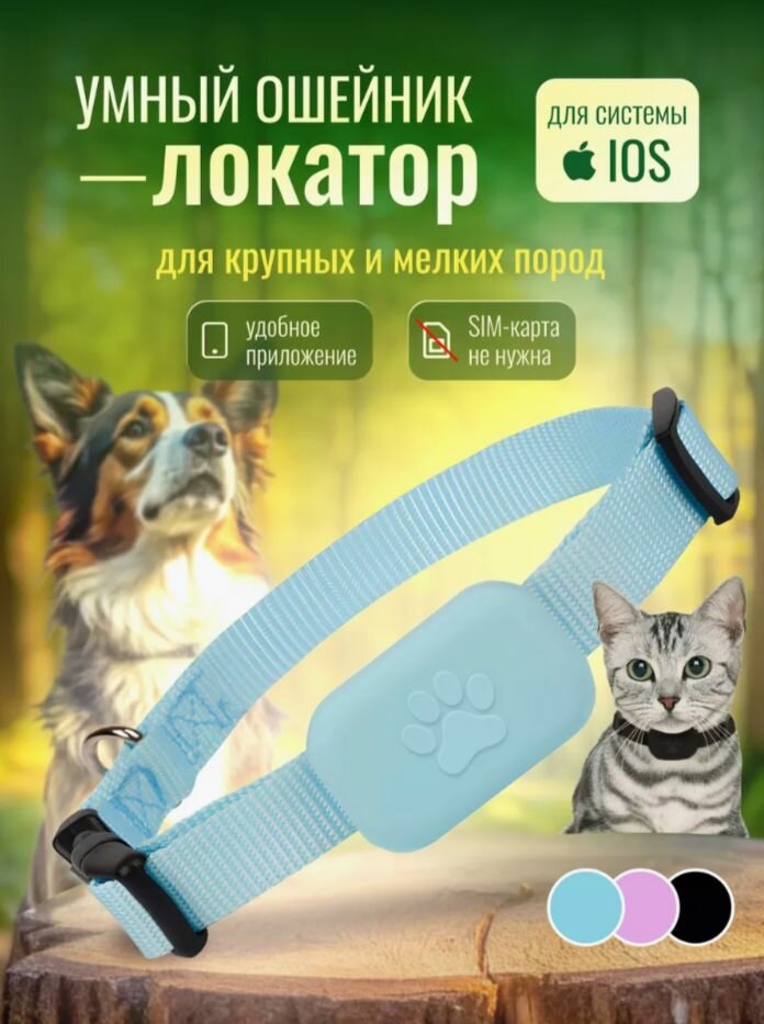 Ошейник GPS локатор для кошек и собак только IOS — фото 1