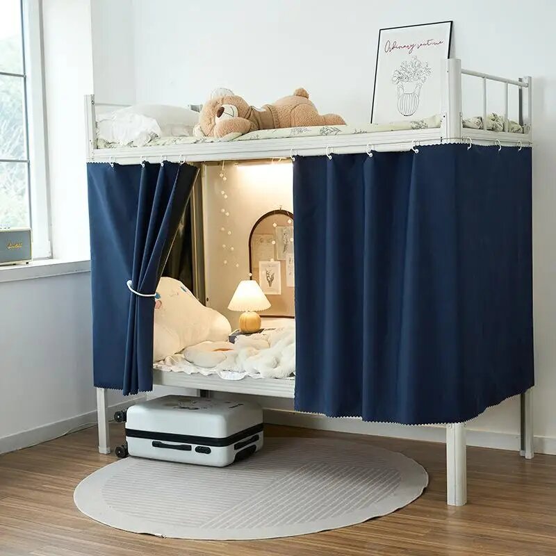 Двухъярусная световая занавеска для кровати navy blue