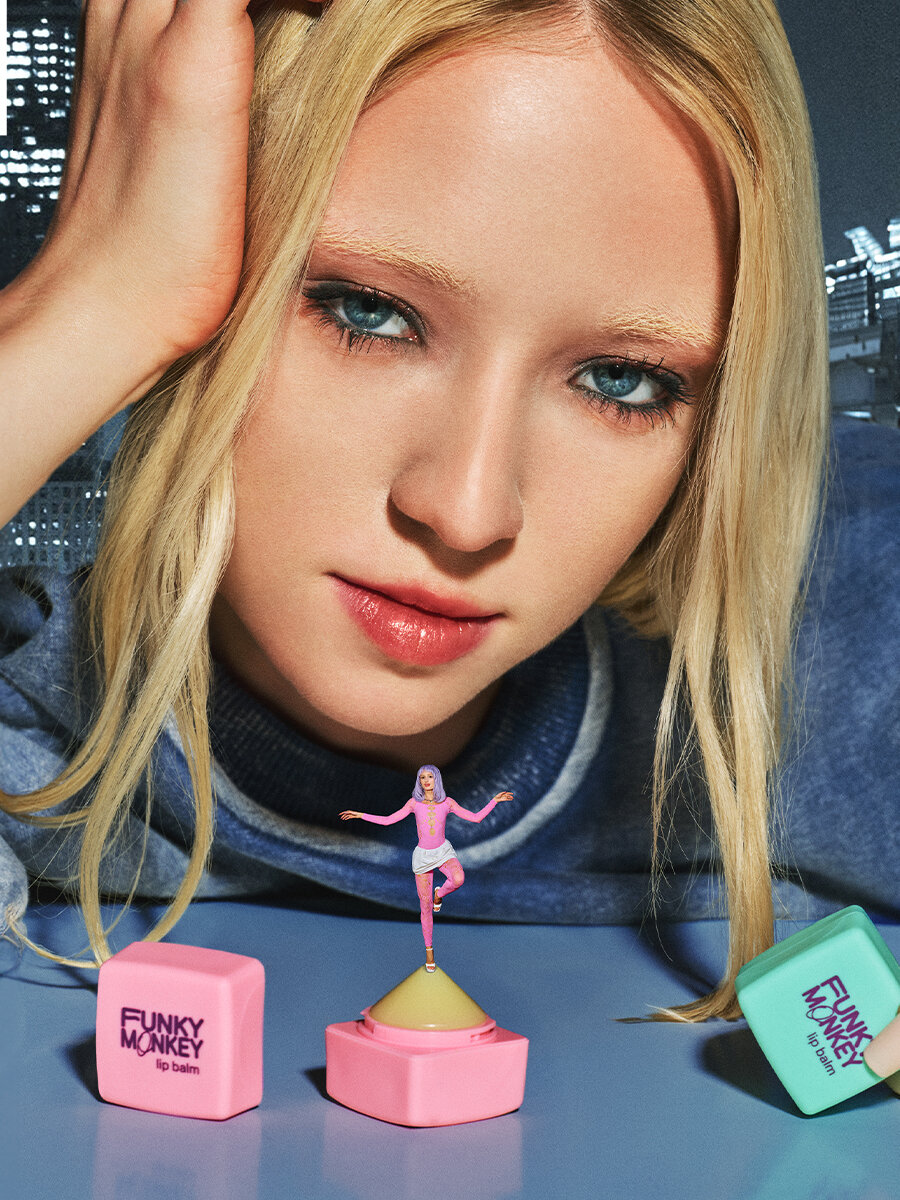 Funky Monkey Бальзам для губ увлажняющий питательный Lipbalm тон 02 с ароматом арбуза — фото 1