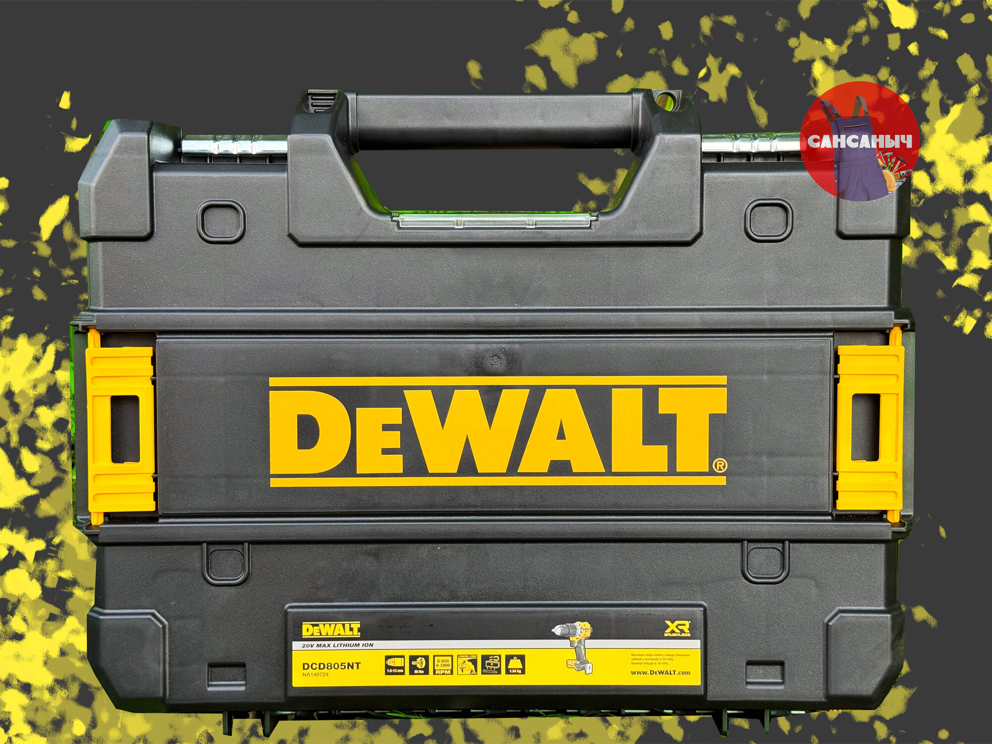 Аккумуляторная дрель-шуруповерт DeWALT DCD805NT 20В