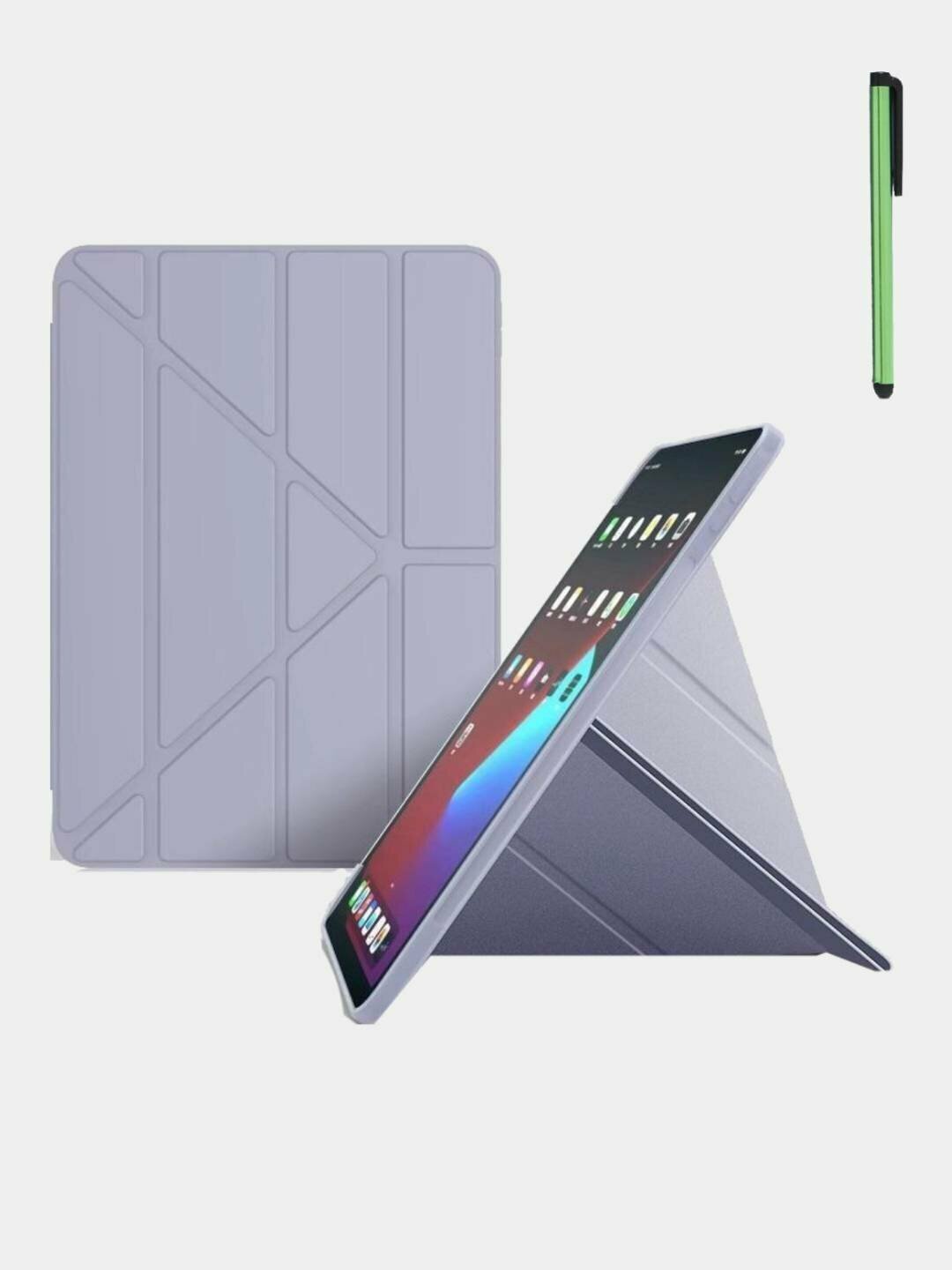 Чехол для планшет Xiaomi Redmi Pad SE, 11", Y-образный складной, фиолетовый