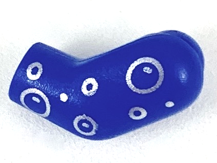 Arm, Left with Silver Bubbles Pattern, 981pb198 Blue U