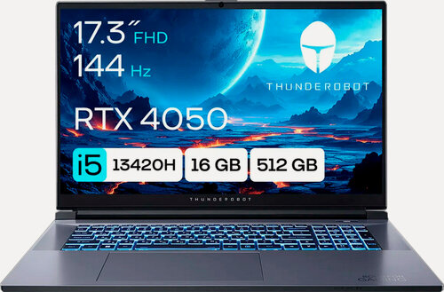 Изображение товара Ноутбук Thunderobot 911 Plus G3 XD, 17,3" Intel Core i5 13420H, серебро