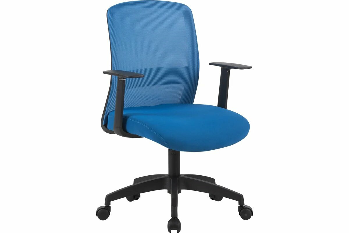 Кресло Cactus CS-MC333-BL темно-синий сиденье темно-синий сетка/ткань низк. спин. крестов. пластик пл