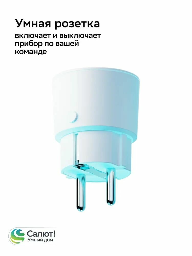 Умный дом сбер Салют умная розетка SBER SBDV-00123 белый