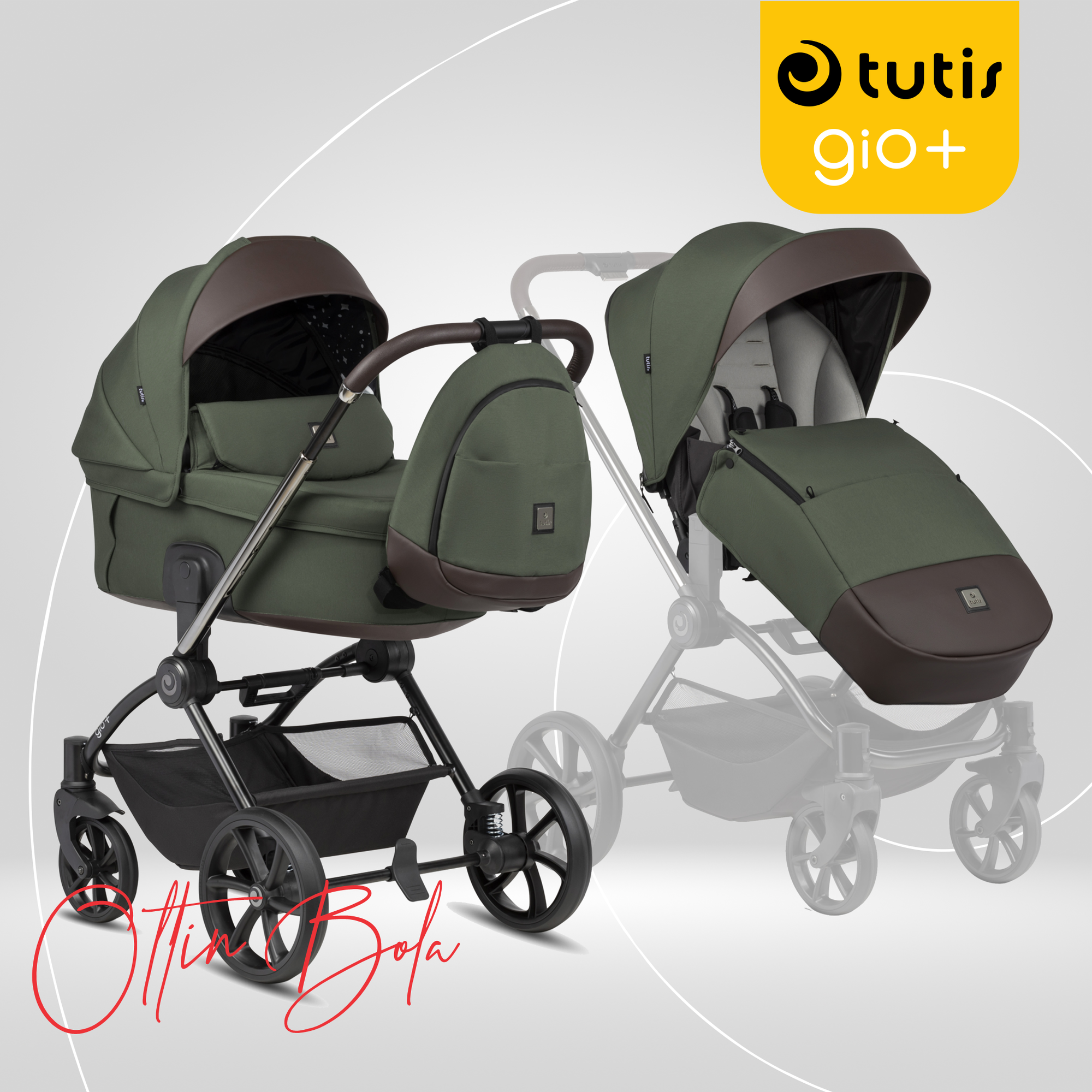 Коляска детская Tutis "GIO+", универсальная, 2 в 1, 143176 MUSCHIO