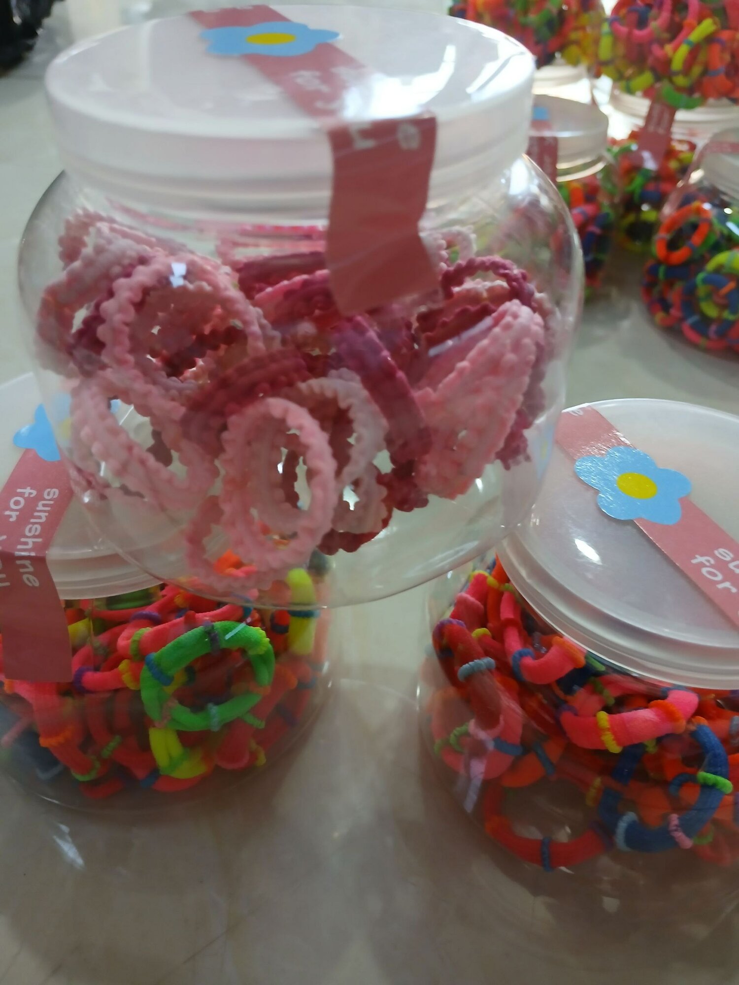 Набор резинок, силикон, для девочек, набор в чехле, разноцветные, 50 шт — фото 1