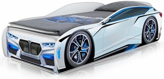 Детская кровать Romack "Mini ROMACK", ЛДСП, ламельное основание, белая, 160x70 см