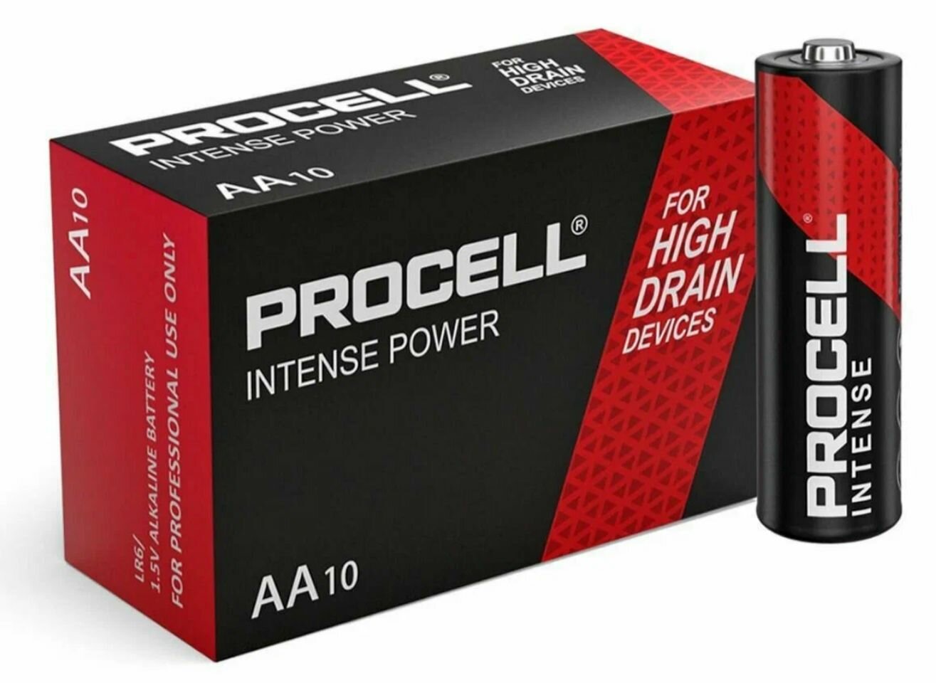 Батарейка DURACELL PROCELL Intense AA BOX10 (10) шт. в упаковке, щелочная