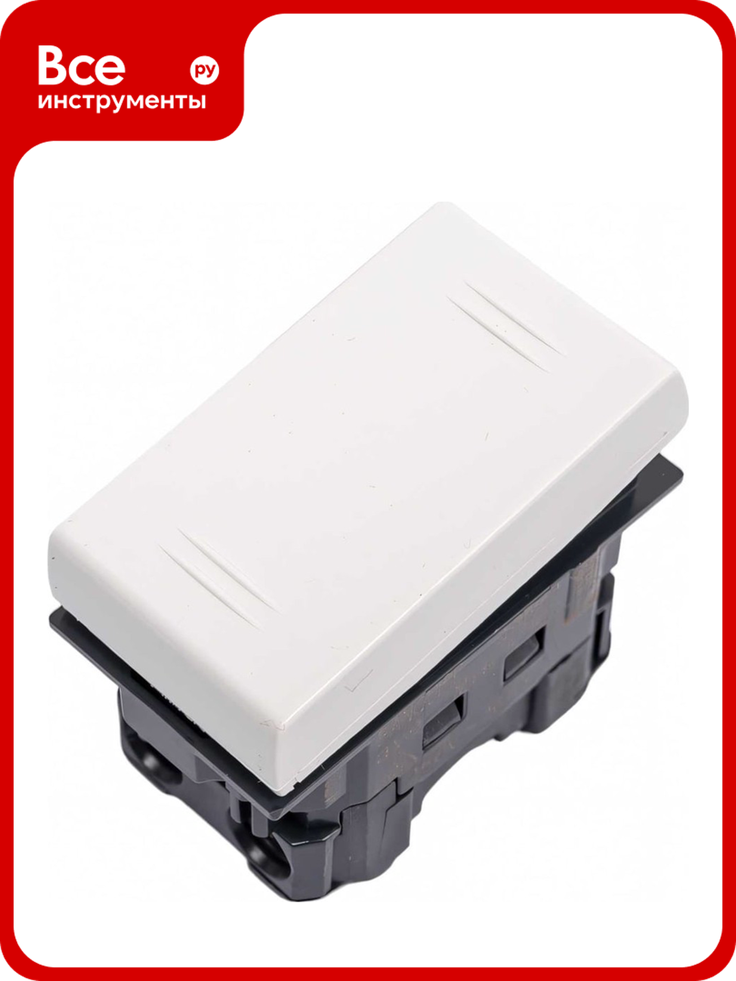 Выключатель DKC Viva 45011  однополюсный  IP20  поликарбонат  белый
