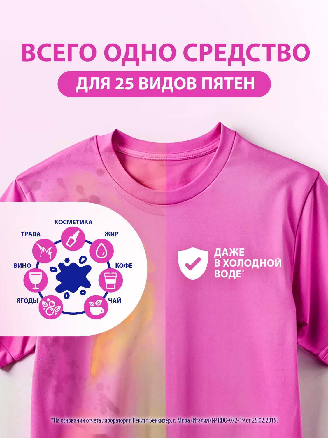 VANISH Пятновыводитель для цветных тканей 500 гр. порошок х 4 шт. — фото 1