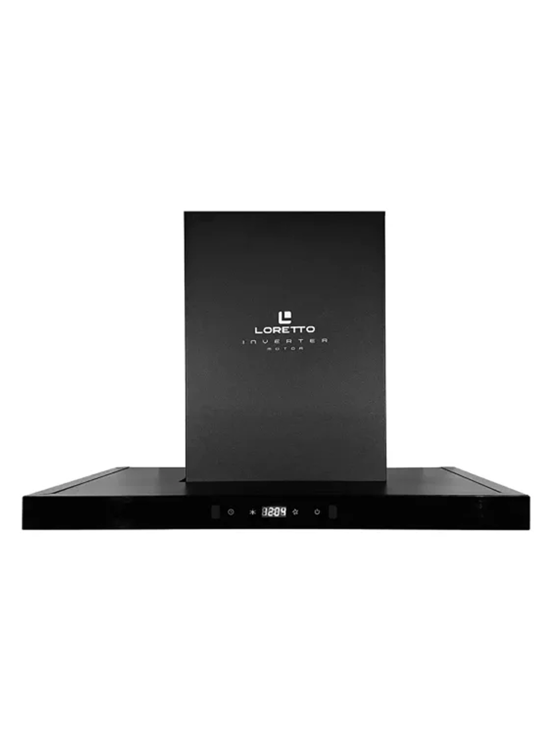 Вытяжка Loretto LHD-T610C01-BL, черный, фильтр Перегородка + древесный уголь, Гарантия 3 года
