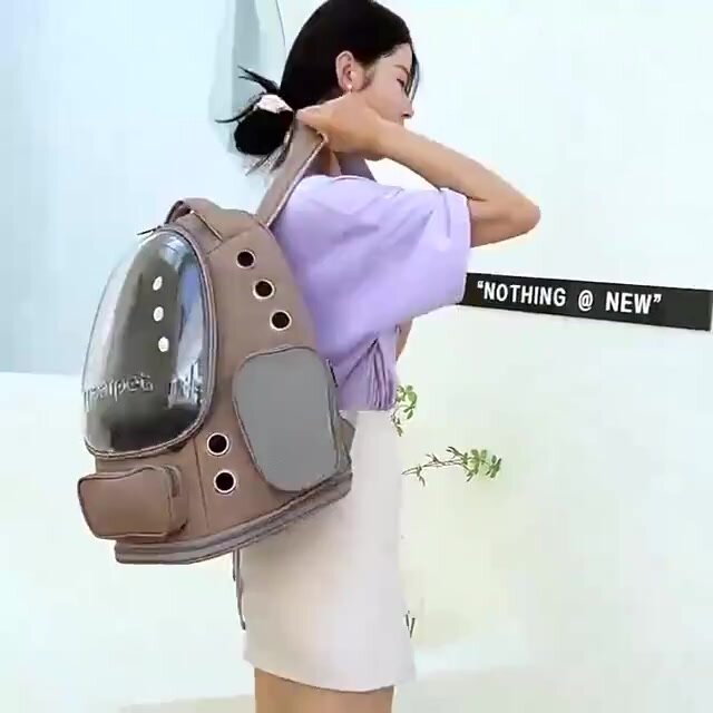 Картинки Xiaomi Переноска сумка для кошек и собак мелких пород пластиковый рюкзак с иллюминатором