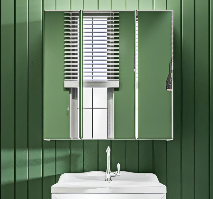 Зеркало шкаф Marka One Mix 80