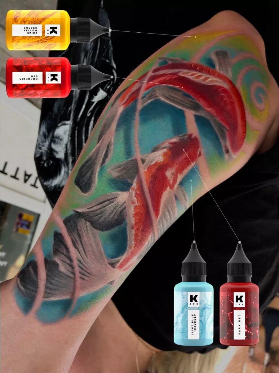 Краска для тату "Краска Tattoo Ink" Красная Калина 15мл / red — фото 1