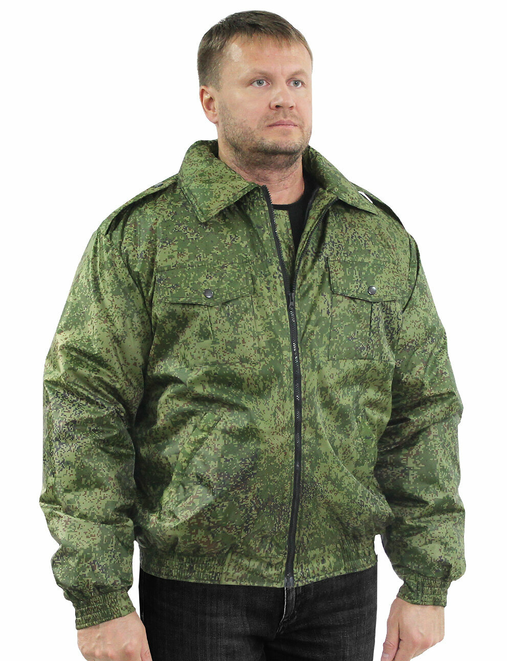 Ветровка Компания БВР осенняя камуфляж размер 48-50/182-188 хаки зеленый