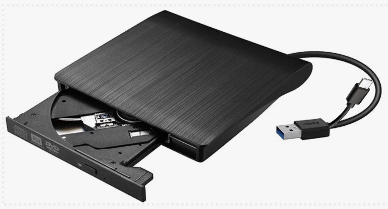 Портативный записывающий оптический привод USB DVD-RW 2.0/3.0 USB+ type C