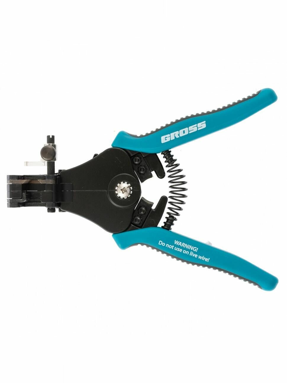 Щипцы для зачистки электропроводов 0.5, 1.0, 1.5, 2.5, 4.0, 8.0 мм/кв (8-22AWG), лезвие SK5 Gross 17721