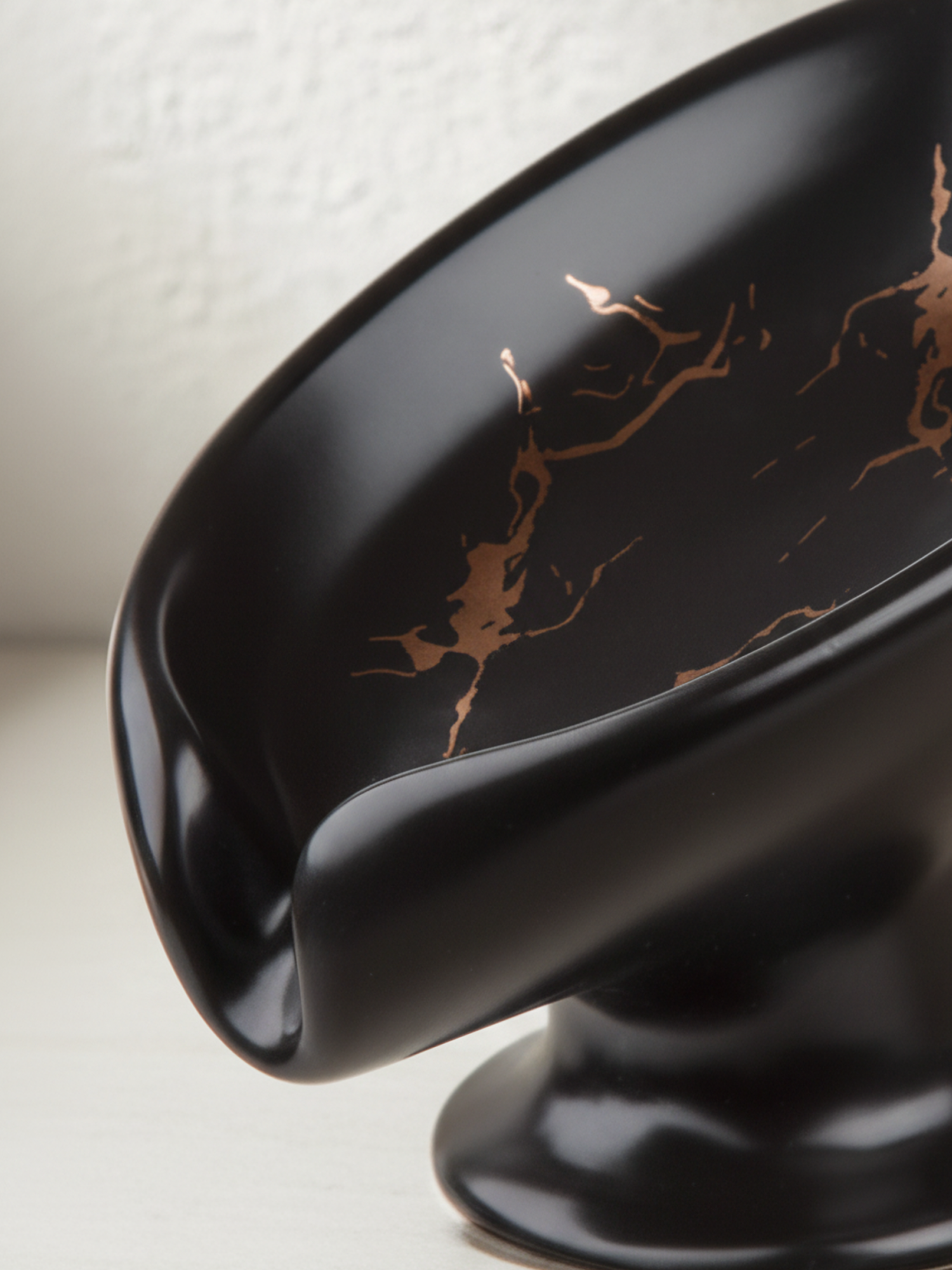 Мыльница настольная PERFECTO LINEA Elegance черная (35-113891) — фото 1